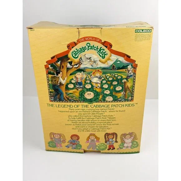 1984 Cabbage Patch Kids #3900 Girl Doll Brown Eyes Zarah Marleen w/ Box - Picture 9 of 11